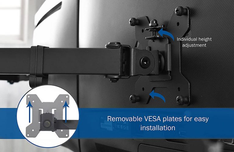 Monitor mount VESA plates