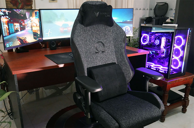 Desktop PC with Secretlab Omega gaming chair